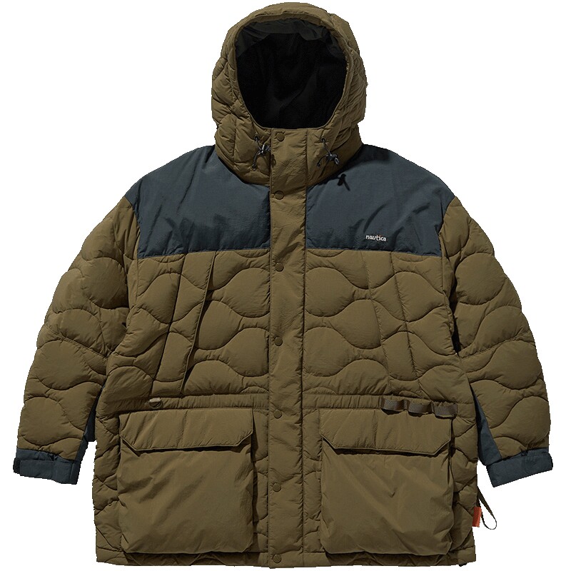 【官方正品】汤本弘通监制 nautica whitesail日系中性拼色羽绒服