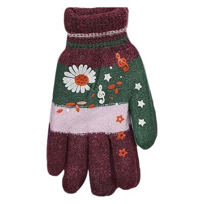 冬季加厚加绒骑行手套针织保暖