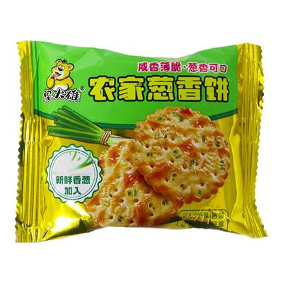 皇大雄 农家葱香饼干解馋小零食休闲小吃 早餐充饥办公室健康食品