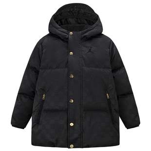 Jordan儿童羽绒服男女童2025新款童装保暖加厚外套防风JD2442035