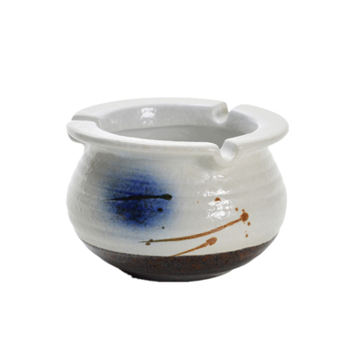 釉下彩青花瓷水槽包邮大号烟灰缸