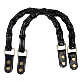 竹节手提包配件皮扣提手diy手工编织包拎环拉手百搭款可拆卸