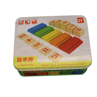3-10岁学算术木头小棒数棒棒小木棒加减乘除运算数字棒算术棒套装