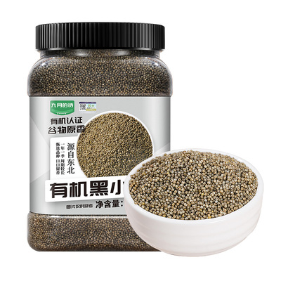 九月的诗敖汉有机黑小米1kg新米杂粮粥2025年内蒙古赤峰特产