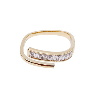 开口字母H戒指女小众设计轻奢高级感精致指环2025新款爆款手饰