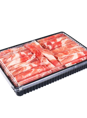 一次性肉卷包装盒塑料羊肉片保鲜