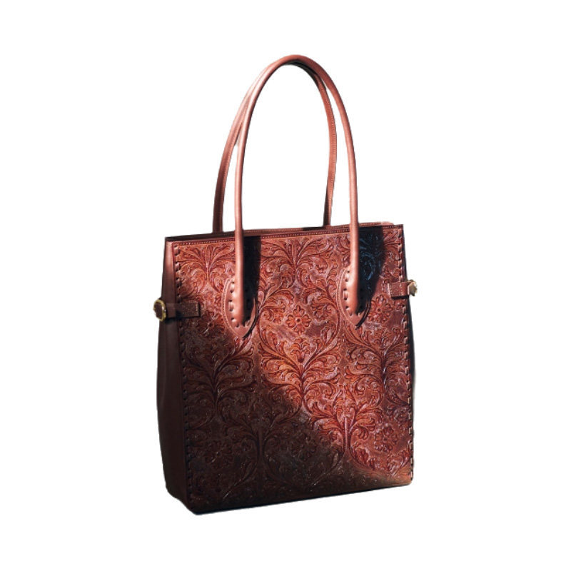 GRACE CONTINENTALSideBeltToteBag日本匠人手工设计雕刻花纹手提