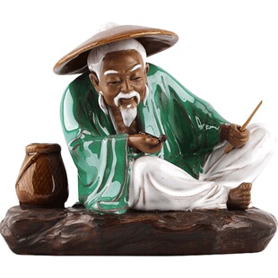 吸水石假山小摆件上水石盆景造景多肉微景观陶瓷园艺装饰品小配件