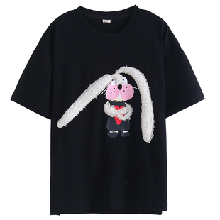 女童短袖t恤2026新款儿童夏季潮牌夏装衣服女孩韩版宽松洋气上衣