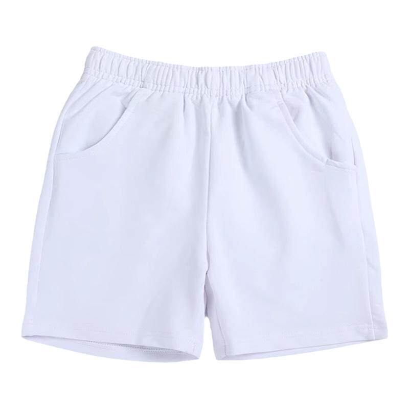 高中生校服裤短裤纯白色五分裤小学生运动裤儿童校服短裤男童女童