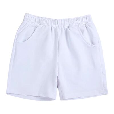 高中生校服裤短裤纯白色五分裤小学生运动裤儿童校服短裤男童女童