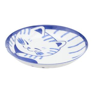 美浓烧日本进口可爱萌猫咪陶瓷餐具釉下彩面碗大碗日式家用菜盘子