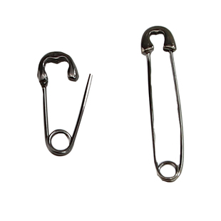 925纯银曲别针耳环女ins小众设计感酷帅嘻哈个性冷淡风回形针耳钉