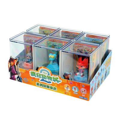 疯狂动物城2印章橡皮尼克朱迪盲盒迪士尼儿童玩具女孩生日礼物