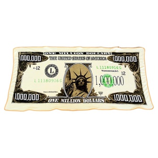 新年生日礼物女生送男生兄弟朋友闺蜜创意抽象搞怪百万美金毛毯子