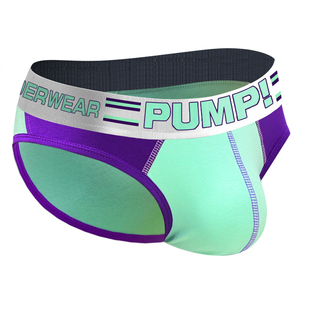 Men underwear pump!男三角内裤纯棉撞色性感低腰U凸时尚运动青年