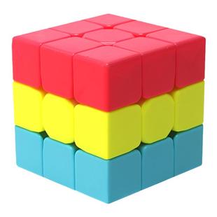 奇艺三明治魔方汉堡异形三阶三色幼儿园入门智力开发宝宝益智玩具