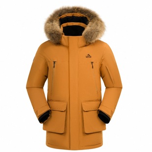 伯希和户外800蓬羽绒服男款2025新款冬季防风保暖鹅绒派克防寒服