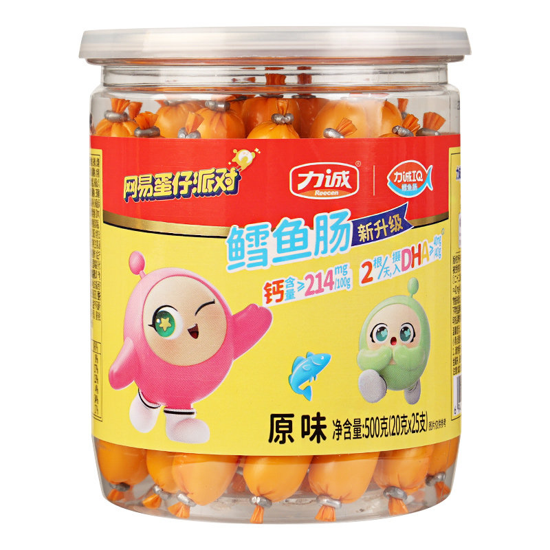 力诚鳕鱼肠500g原味芝士即食