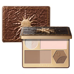 [达人专属]Girlcult面部综合盘紫薇星桃花坞修容眉粉哑光高光腮红