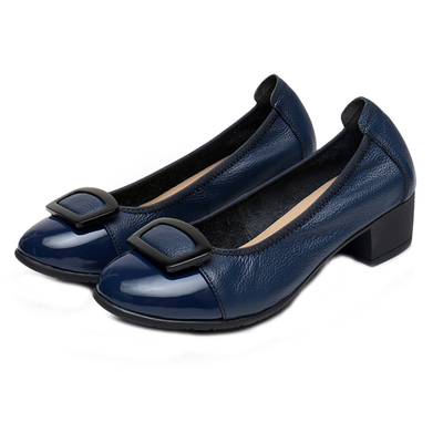 真皮中老年舒适春秋款单鞋