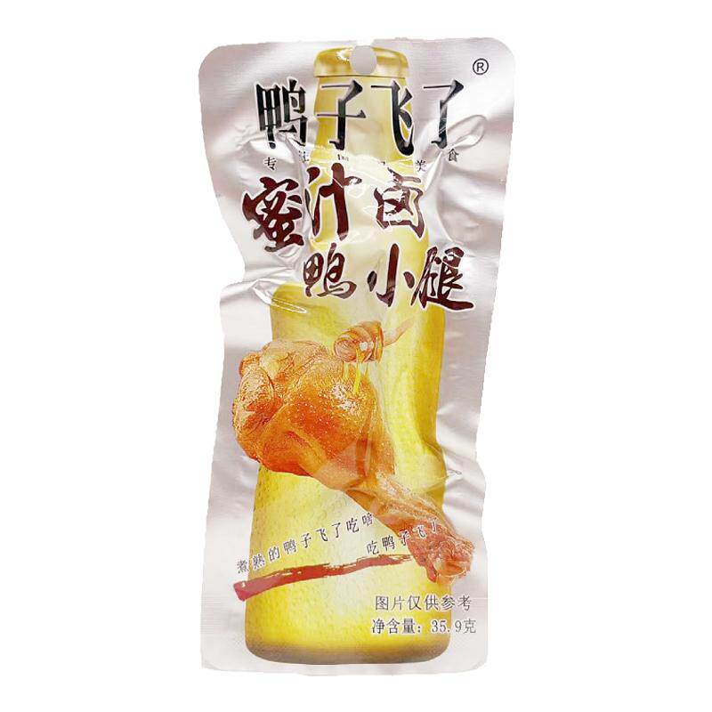 鸭子飞了蜜汁香辣味鸭小腿零食