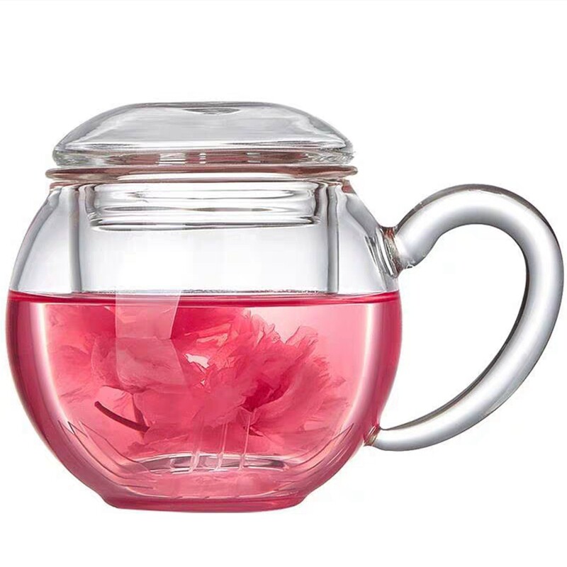 耐热玻璃泡茶杯过滤网红透明水杯男女办公室茶水分离杯抖音同款