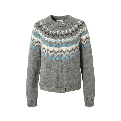 「heris」费尔岛提花开衫