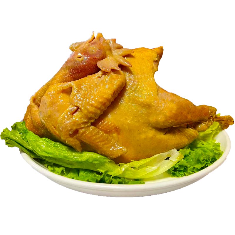 甘肃特产静宁高家烧鸡美食小吃脱骨扒鸡真空卤菜熟食盐焗鸡卤鸡肉