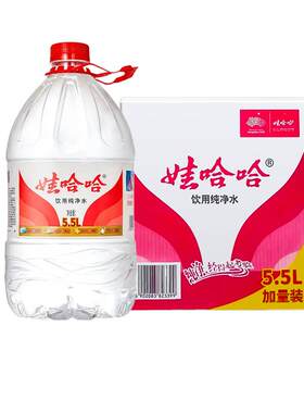 娃哈哈纯净水泡茶冲奶5.5L*4桶