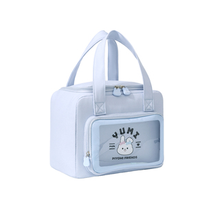 饭盒袋大容量手提保温袋卡通上班带饭保冷便当冰包加厚饭兜便当袋