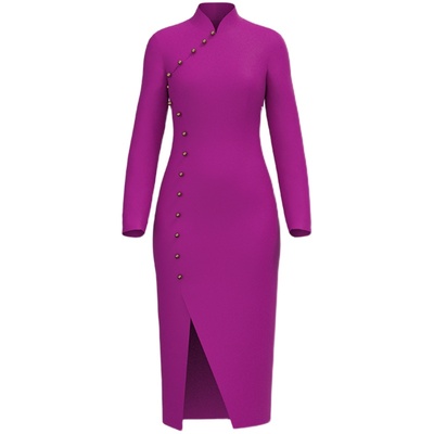 sensebymei旗袍新中式短款