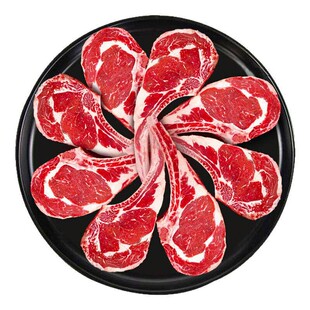 法式羊排新鲜5斤内蒙古原切战斧羊排烧烤烤肉食材冷冻半成品 商用