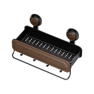 太力浴室中古风吸盘式置物架厕所洗漱台免打孔墙上收纳盒卫生间