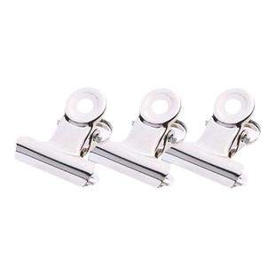 得力夹子金属山形圆形铁票夹整理夹铁票据夹钢铁夹不易生锈大中小报纸夹美术夹画板夹办公用品固定金属票据夹