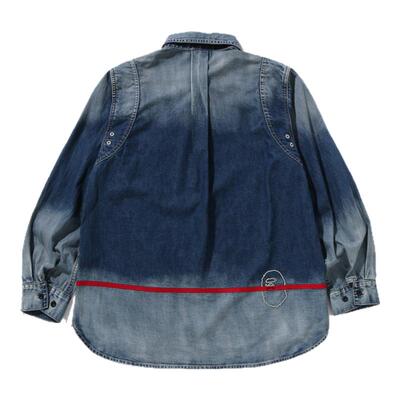 BAPE水洗牛仔长袖衬衫