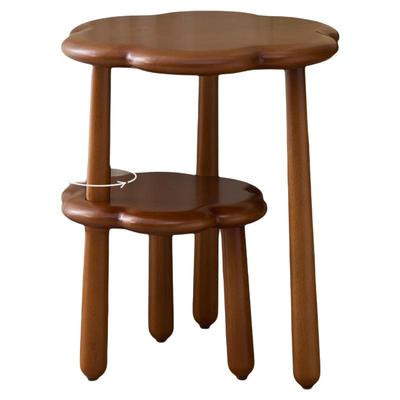 时光灵动实木云朵折叠凳换鞋凳