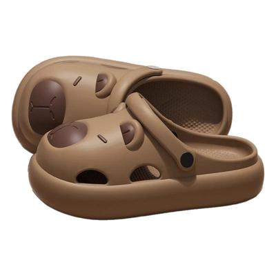 卡皮巴拉儿童洞洞鞋足弓支撑拖鞋