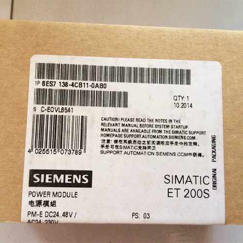 议价6ES7138-4CB11-0AB0西门子ET200S电源模块PM-E 6ES71384CB110