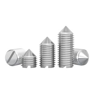 304不锈钢一字尖端紧定螺丝钉开槽机米顶丝M2M2.5M3M4M5M6M8M10mm