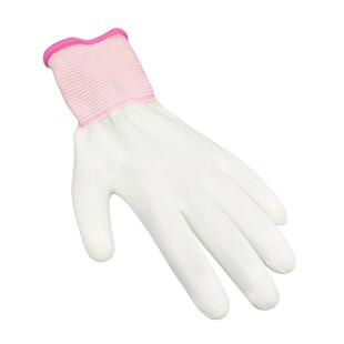 PU涂指涂掌手套防滑耐磨工作涂胶防静电车间透气尼龙无涂劳保手套