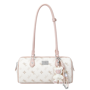 NU纽芝兰2026秋冬飞马波士顿圆筒包大容量单肩包腋下手提保龄球包