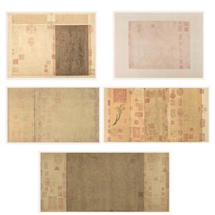 王羲之兰亭序半生熟宣纸书法作品纸毛笔行书楷书隶书篆书小楷兰亭集序临摹专用蜡染仿古空白带印章原帖复古纸