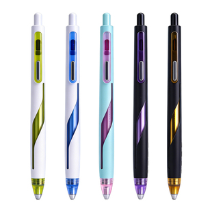 点石制笔闪电时空舱中性笔DS-0157低重心黑笔0.5mm按动速干太空舱笔签字办公学生考试静音水笔高颜值刷题笔