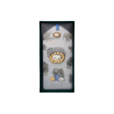 daparo达普罗小象亚洲象胸针戒指耳钉精致首饰生日礼物小众配饰