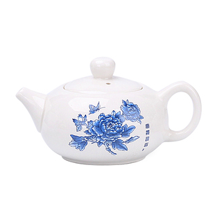 玲珑镂空泡茶壶单壶陶瓷家用煮茶器冲茶水壶沏茶具玻璃分离小白色