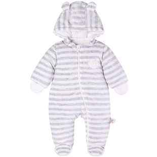 婴儿连体衣秋冬季保暖加厚宝宝冬装棉衣外套新生儿抱衣外出服连脚