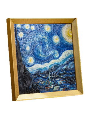 浮雕diy填充涂色画丙烯油彩画