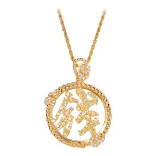 摩邦珠宝放大钱-放大镜项链长项链男女同款时髦百搭情人节日礼物