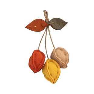 原宿风格毛绒布艺山楂胸针甜美可爱女生背包挂件衣服百搭胸针配饰